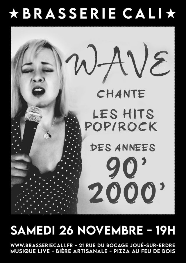 Wave chante les hits des années 90 à la Brasserie Cali
